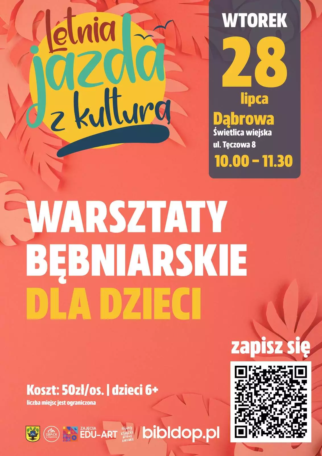 Plakat Warsztaty Bębniarskie