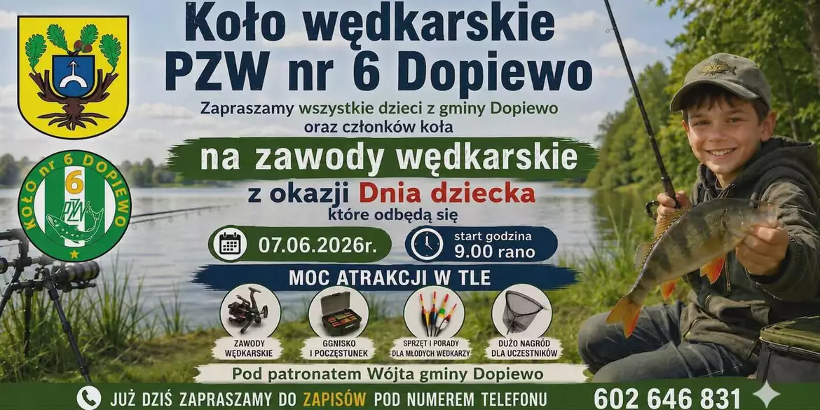 plakat zawody wędkarskie
