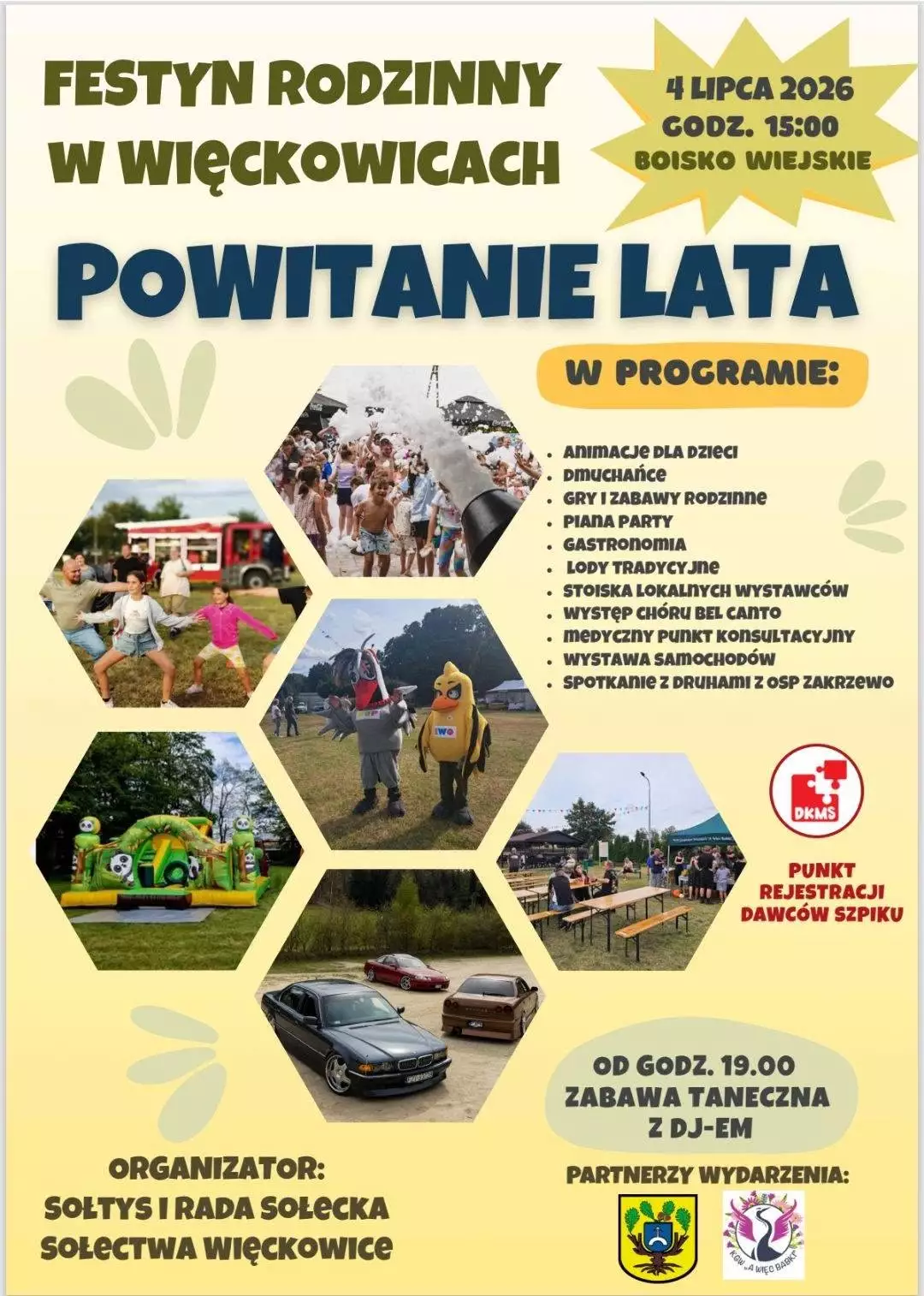 plakat Festyn w Więckowicach