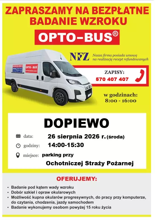 Opto-bus badanie wzroku