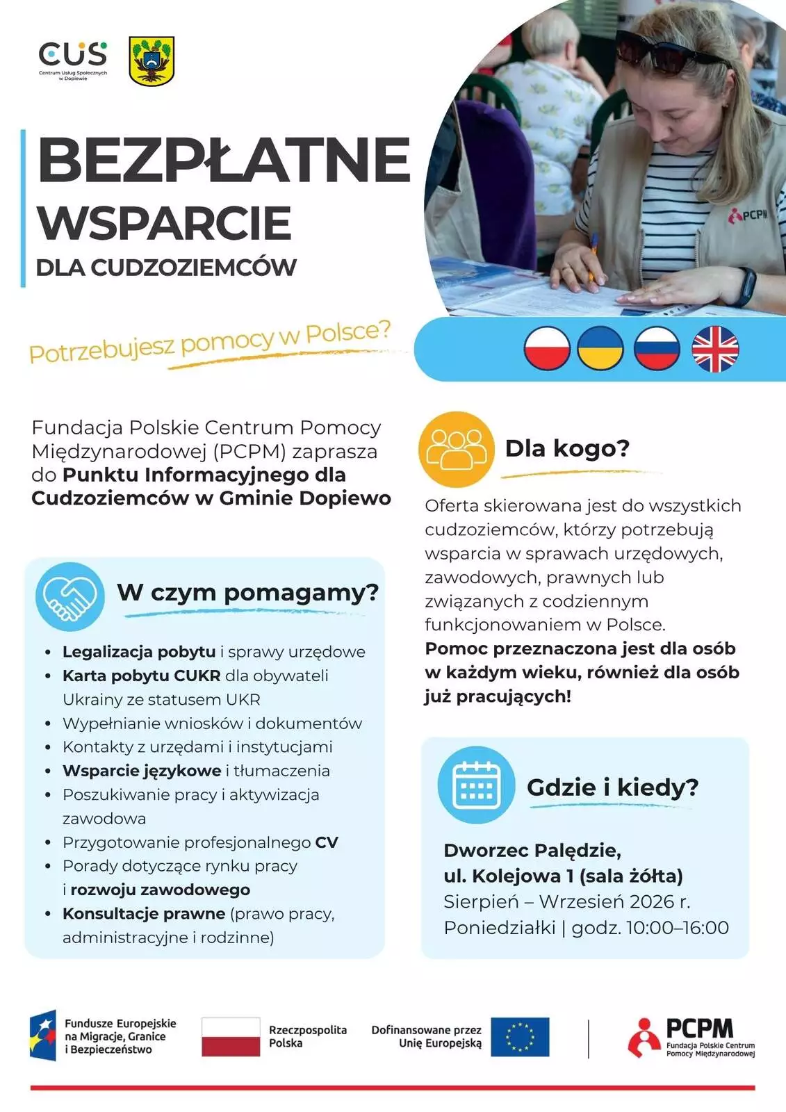 Bezpłatne wsparcie dla cudzoziemców