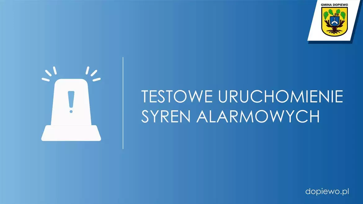 Testowe uruchomienie syren alarmowych