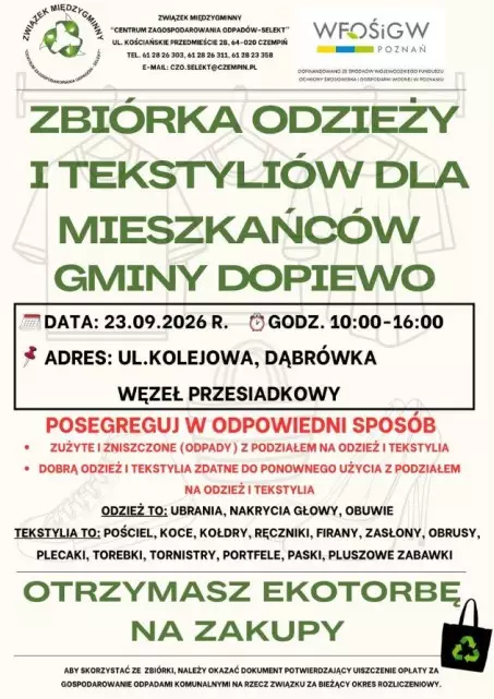 Zbiórka odzieży i tekstyliów